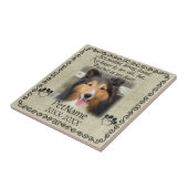 Carreau Ma toile de jute de coutume de sympathie d'animal (Côté)