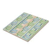 Carreau Macaron Light Blue and Soft Olive Green (Côté)