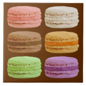 Carreau Macarons français, Pastels multicolores (Devant)
