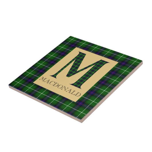 Carreau MacDonald Tartan Monogramme M (Côté)