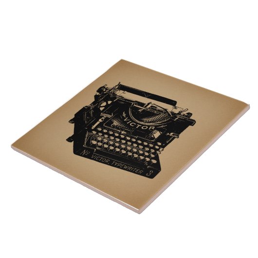 Carreau Machine à écrire d'époque (Côté)