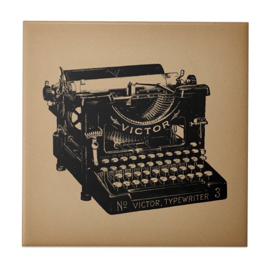 Carreau Machine à écrire d'époque (Devant)