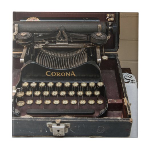 Carreau Machine à écrire vintage (Devant)