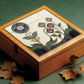 Carreau Mackintosh Art Deco Abstract Floral Wall Decor Cer