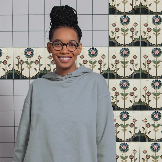 Carreau Mackintosh Art Déco Abstrait Floral Décor Cer