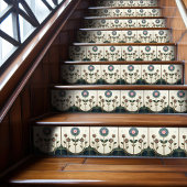 Carreau Mackintosh Art Déco Abstrait Floral Décor Cer