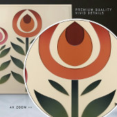 Carreau Mackintosh Art Déco Abstrait Floral Décor Cer