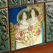 Carreau Mackintosh Art Déco Femmes et Décor Rose
