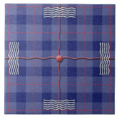 Carreau Mad Plaid en bleu (Devant)