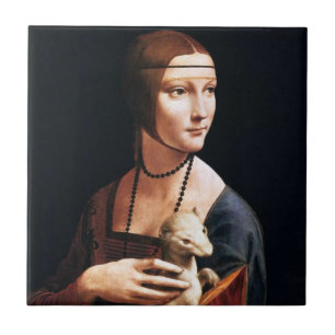 Carreau Madame de Leonardo da Vinci avec une tuile de