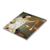 Carreau Madame majestueuse Justice dans la conception en (Côté)