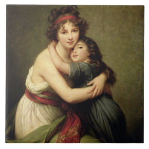 Carreau Madame Vigee-Lebrun et sa fille