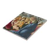 Carreau Madonna Adoring l'Enfant avec 5 Anges Botticelli (Côté)