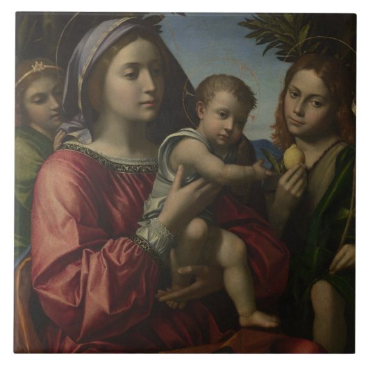 CARREAU MADONNA ET ENFANT (Devant)