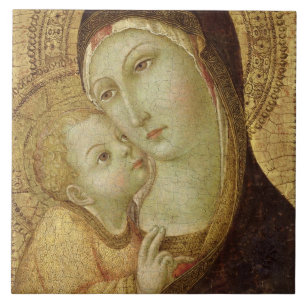 Carreau Madonna et enfant