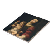 Carreau Madonna et enfant (Côté)