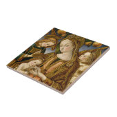 Carreau Madonna et enfant avec deux anges (Côté)