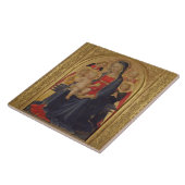 Carreau Madonna et enfant avec les anges, c.1467 (huile (Côté)