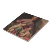 Carreau Madonna et enfant avec St John le baptiste (Côté)