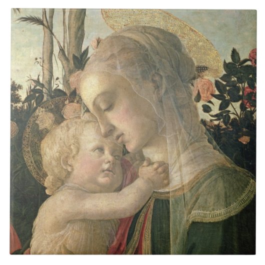 Carreau Madonna et enfant avec St John le baptiste, detai (Devant)