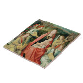 Carreau Madonna et enfant entourés par des anges (Côté)