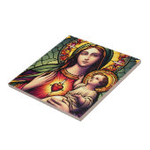 Carreau Madonna et l'enfant (Côté)