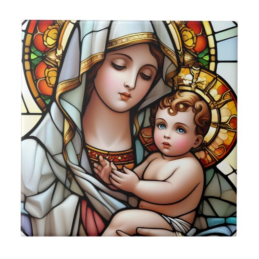 Carreau Madonna et l'enfant (Devant)