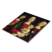 Carreau Madonna et l'enfant avec St John le baptiste (Côté)