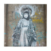 Carreau Madonna Graffiti Street Art Vintage Notre Dame (Devant)