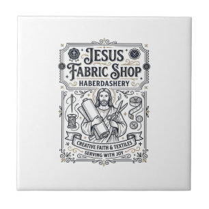 Carreau Magasin de tissus Jésus Mercerie Magasin de tissus