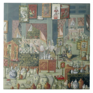 Carreau Magasin vendant les marchandises chinoises, moiti