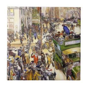 Carreau Magasins de Noël sur la Cinquième Avenue (New York