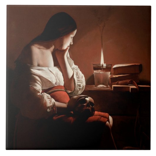 Carreau Magdalene avec la flamme du tabac, La Tour (Devant)