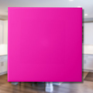 Carreau Magenta Madness Couleur solide Classic Elegant