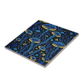 Carreau Magie bioluminescente : Champignon néon (Côté)