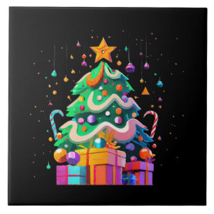 Carreau Magie de l'arbre de Noël radieux