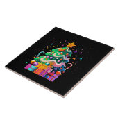 Carreau Magie de l'arbre de Noël radieux (Côté)