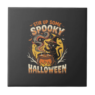 Carreau Magie de sort de minuit d'Halloween