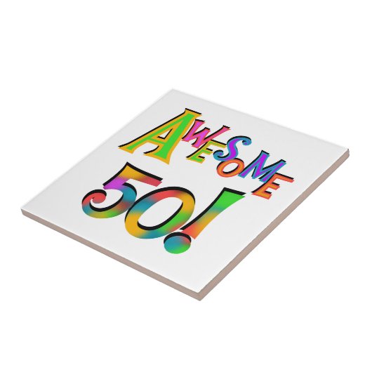 Carreau Magnifique 50 T-shirts et cadeaux d'anniversaire (Côté)