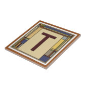 Carreau Magnifique Art & Artisanat Géométrique Initiale T (Côté)