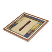 Carreau Magnifique Arts & Artisanat Géométrique Initiale I (Côté)