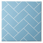 Carreau Magnifique Bleu Herringbone Design Carrelage en cé (Devant)