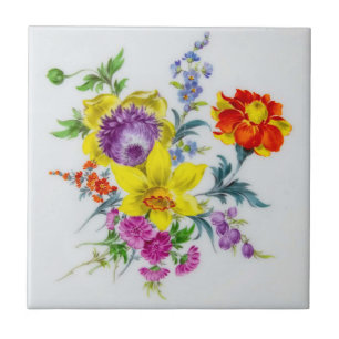 Carreau Magnifique Bouquet Floral Backsplash Carrelage cér
