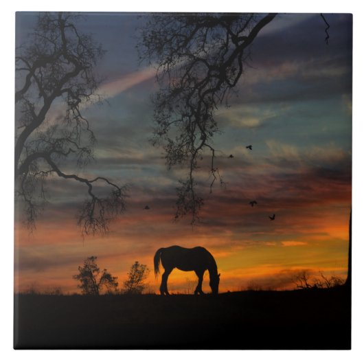 Carreau Magnifique Carrelage d'art Cheval Sud-Ouest (Devant)