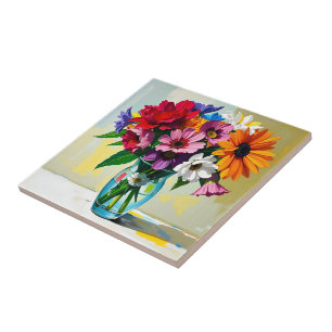 Carreau Magnifique conception d'art floral