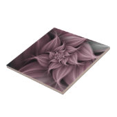 Carreau Magnifique fleur rose fractale (Côté)