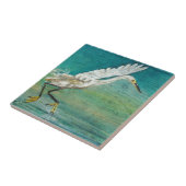 Carreau Magnifique Oiseau De Rivage De L'Aiguille Côtière  (Côté)