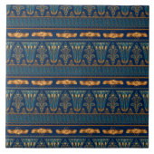 Carreau Magnifique scarabée bleu faux or (Devant)