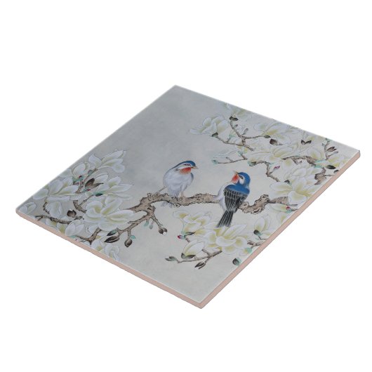 Carreau Magnolia blanche (Côté)