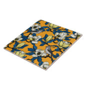 Carreau Magnolia en floraison et oiseau de tireur 3 (Côté)